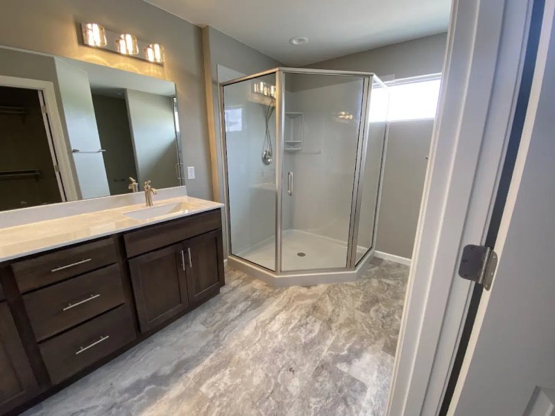 Custom Onyx shower installation in Troy, IL and surrounding areas