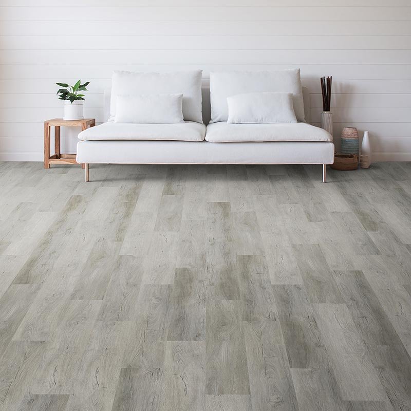 Living Room Gray Luxury Vinyl Plank -  Signature Flooring & Interiors, IL