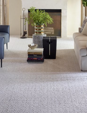 Living Room Pattern Carpet - Signature Flooring & Interiors, IL