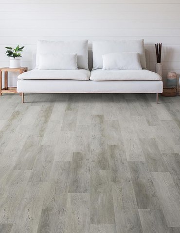 Living Room Gray Luxury Vinyl Plank -  Signature Flooring & Interiors, IL